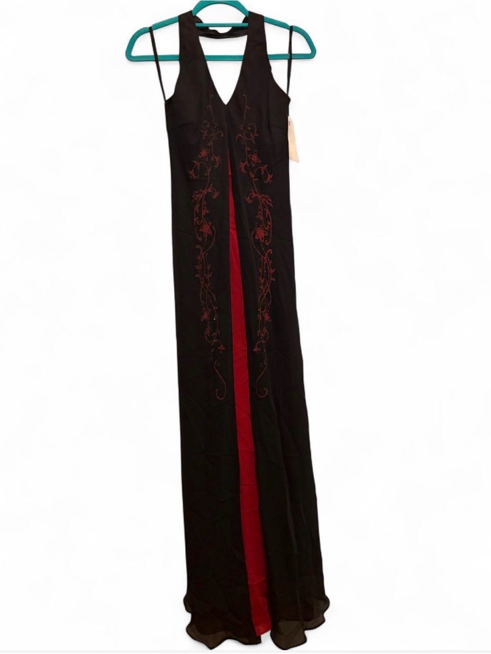 NWT 90s Style Veronica Black and Red Whimsigoth Dress